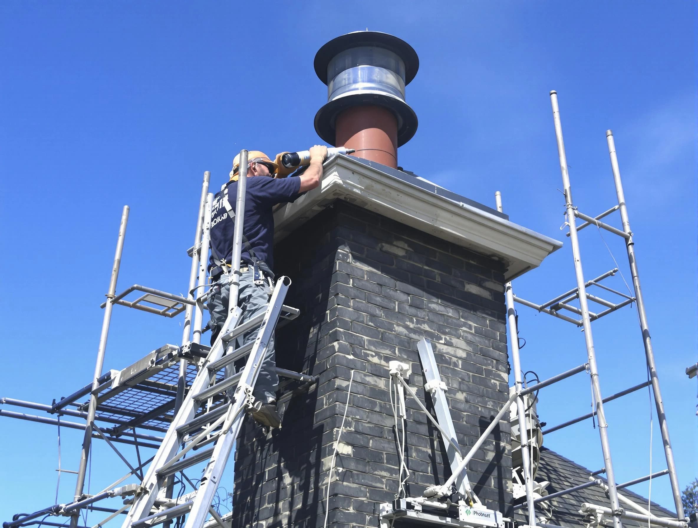 Sturdy chimney crown finished by Jeannette Chimney Sweep in Jeannette, PA