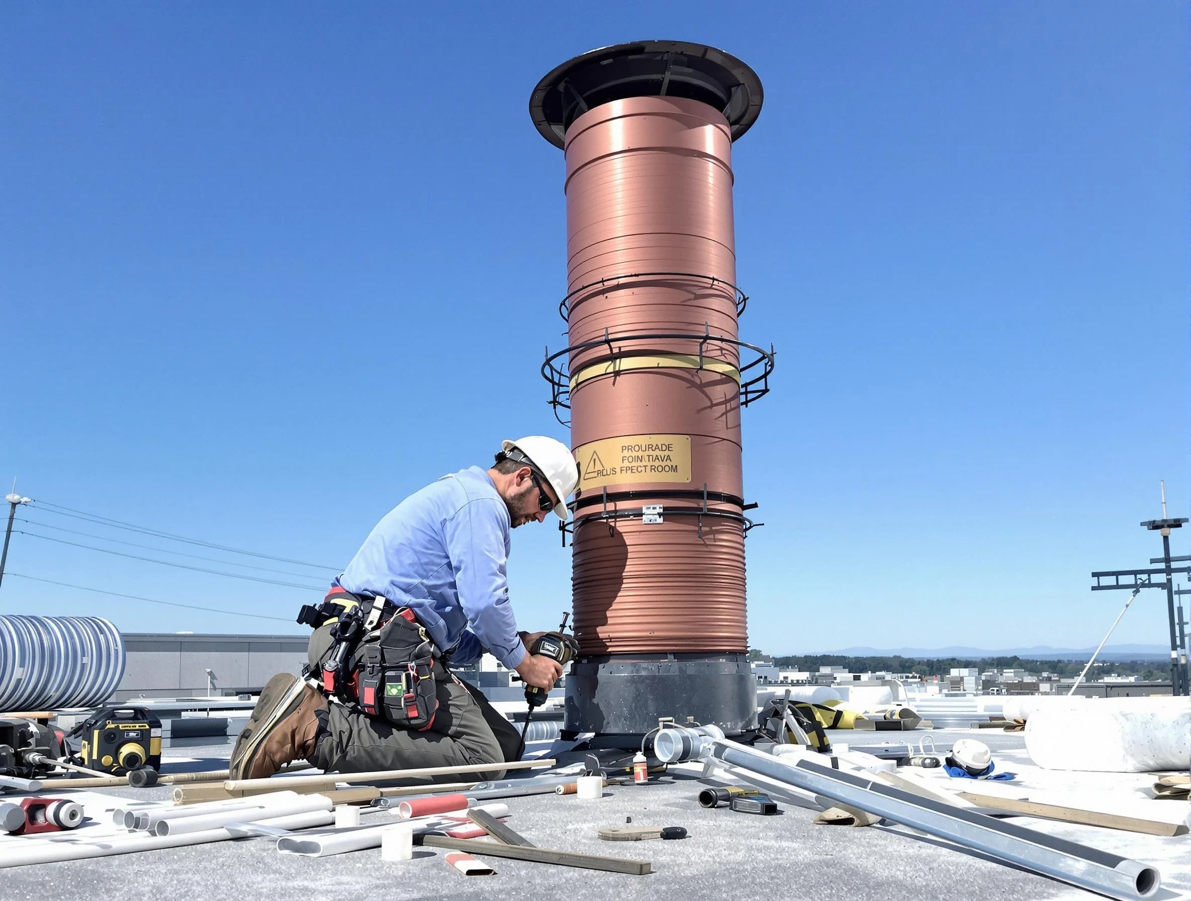 Installed chimney liner by Jeannette Chimney Sweep in Jeannette, PA