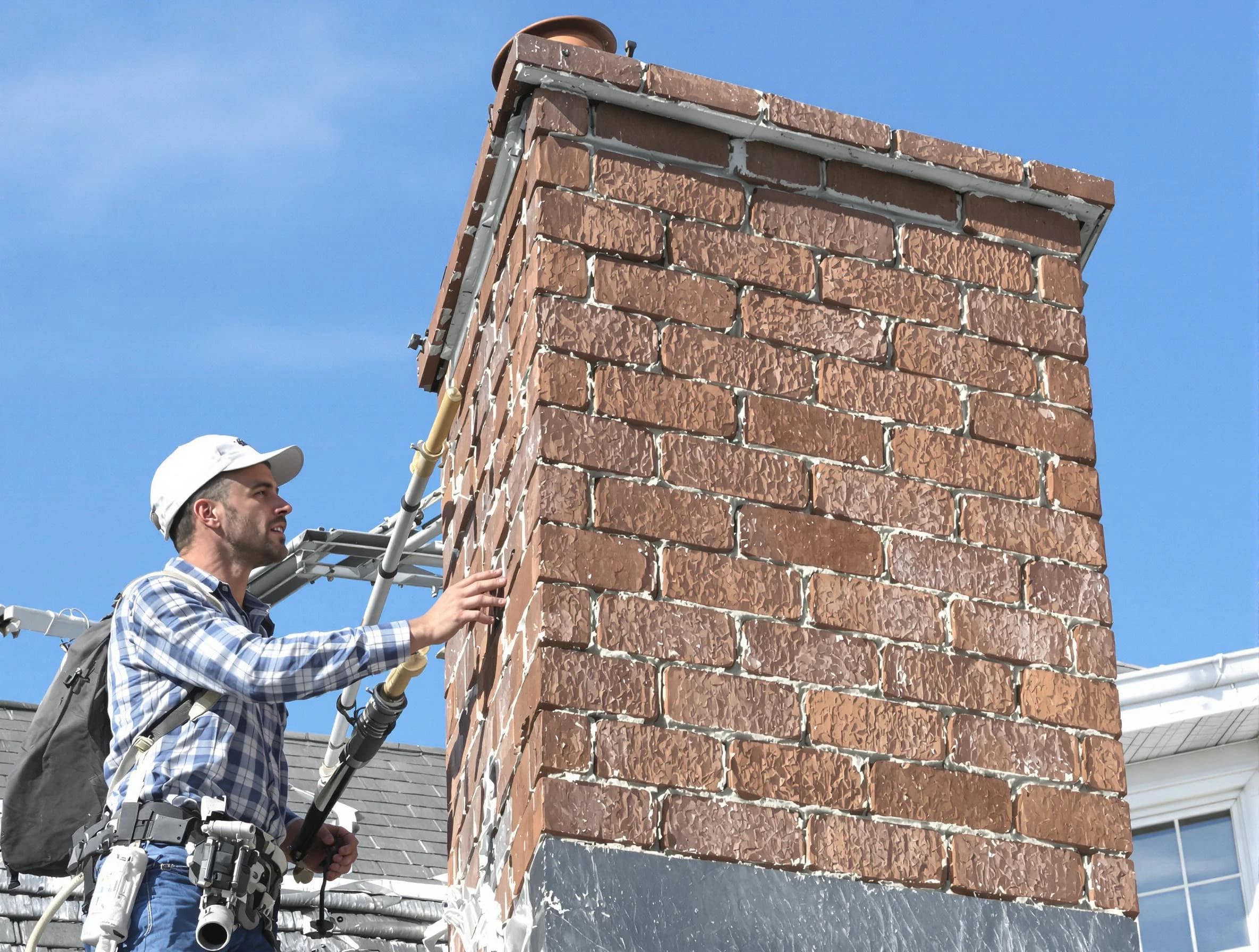 Brickwork for a chimney rebuild by Jeannette Chimney Sweep in Jeannette, PA