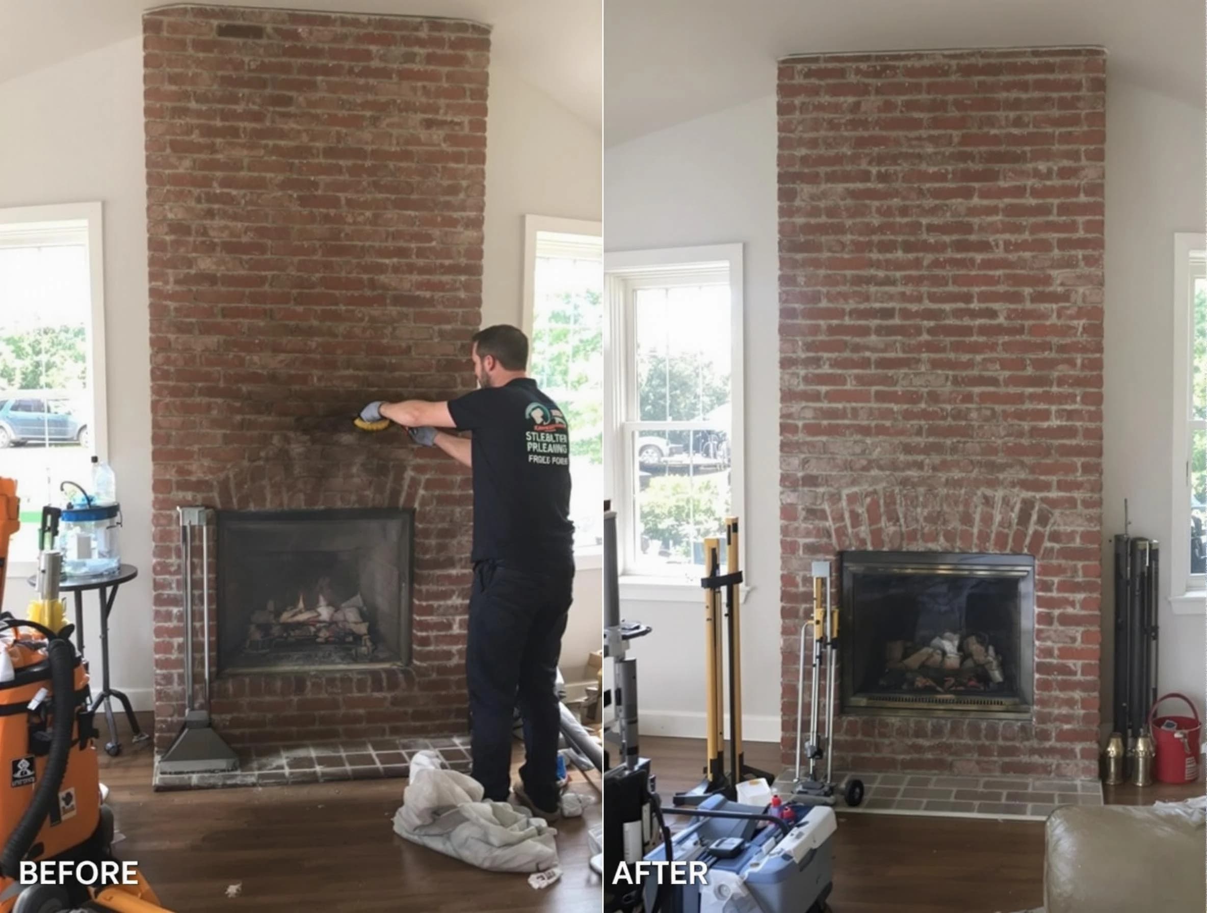 Finished chimney sweeping service by Jeannette Chimney Sweep in Jeannette, PA