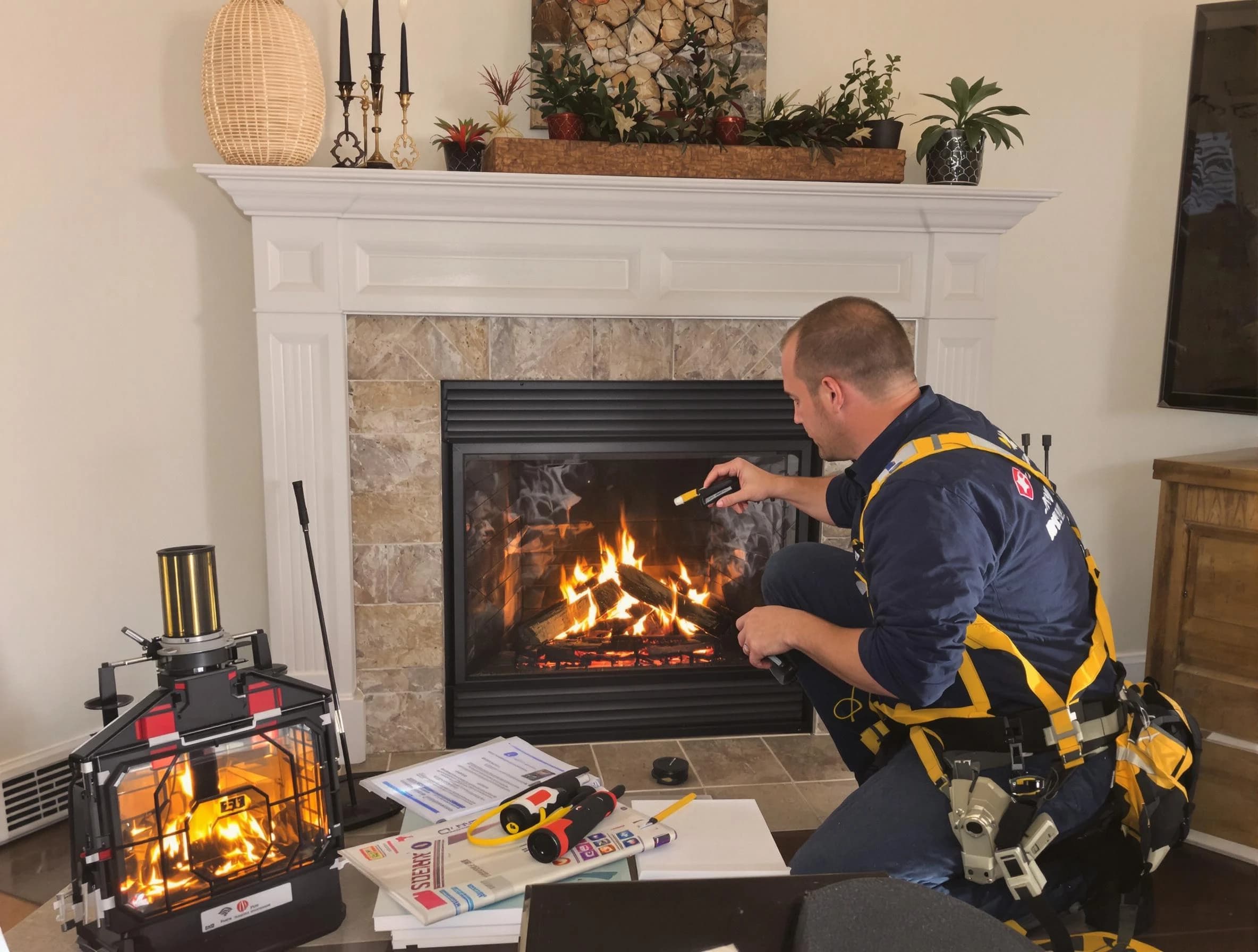 Safety-focused fireplace inspection by Jeannette Chimney Sweep in Jeannette, PA