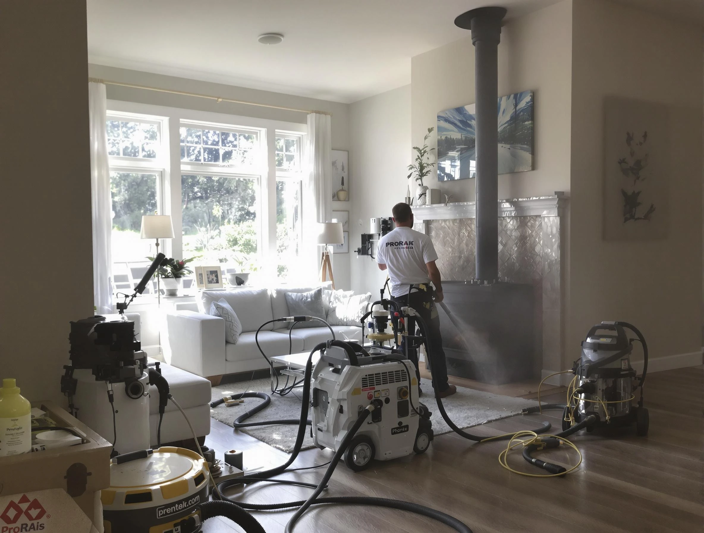 Soot removal service by Jeannette Chimney Sweep for a fireplace in Jeannette, PA